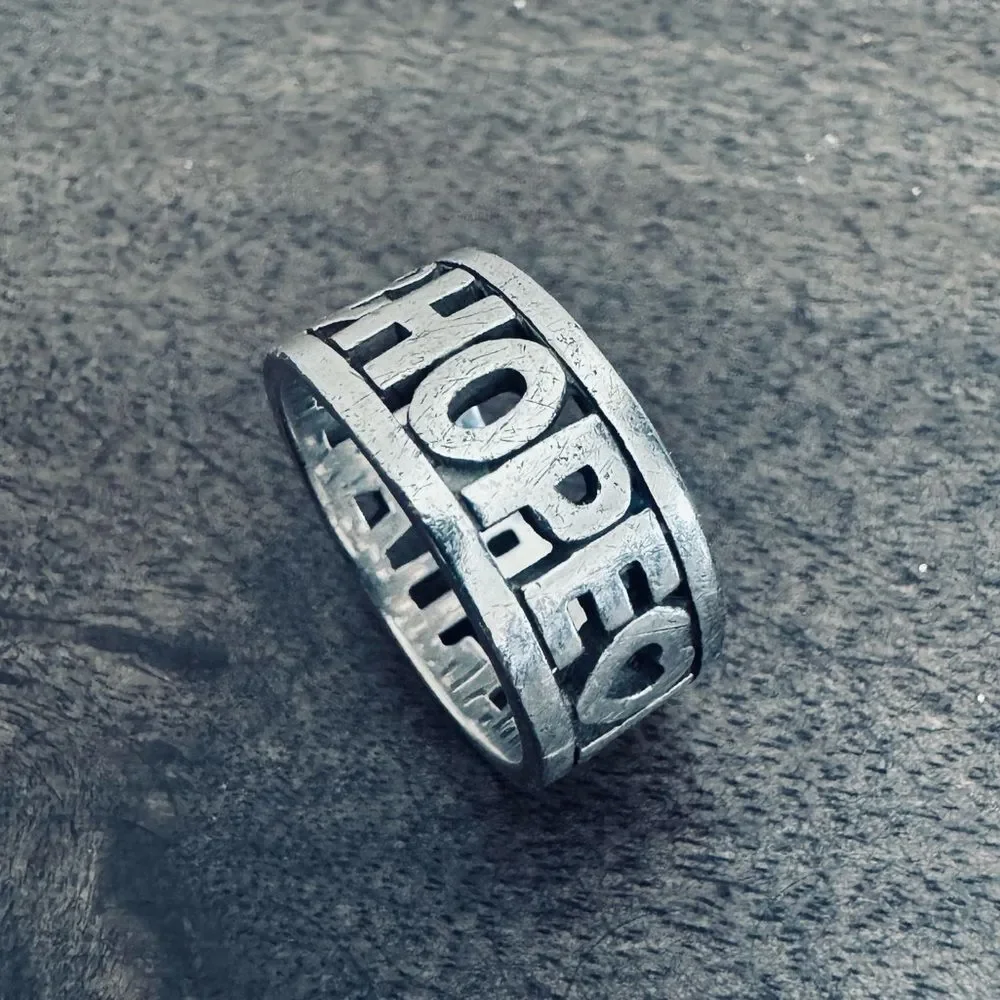 James Avery Faith Hope Love Retired 925 Sterling Silver Ring